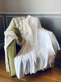 Dress on armchair art home