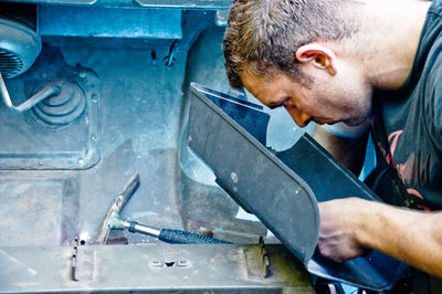 Man working in workshop