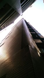 Low angle view of illuminated building