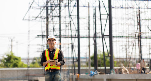 Portrait of man working