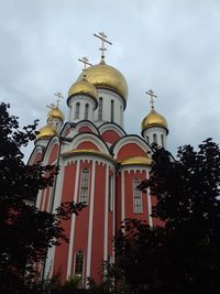 Low angle view of church against sky