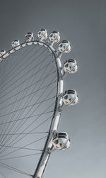 Low angle view of ferris wheel against sky