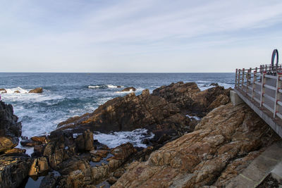 Scenic view of sea against sky