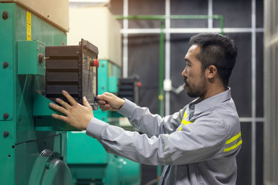 Man working in factory