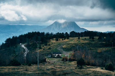 Scenic view of landscape against sky