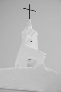 Cross in front of church