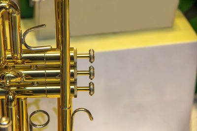 Close-up of trumpet