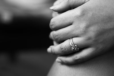Close-up of hands