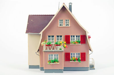 Dollhouse on white background