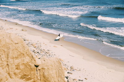 Scenic view of beach and sea