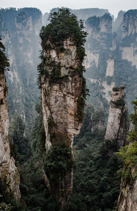 View of rock formations