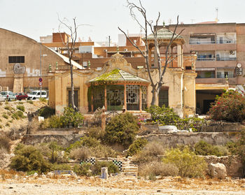 View of old buildings in city