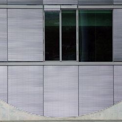 Closed window of building