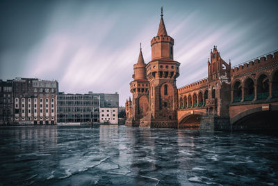 Buildings in water