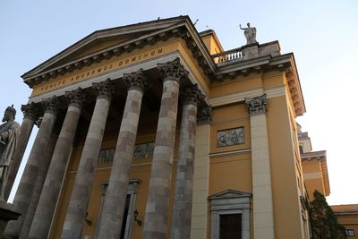 Low angle view of building against sky