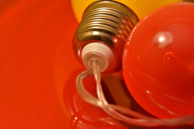 Close up of red
