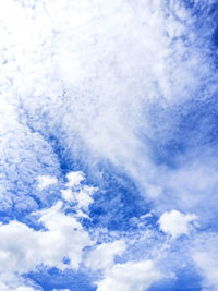 Low angle view of clouds in sky