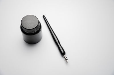 Close-up of equipment on white background