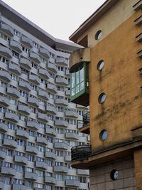 Low angle view of buildings against sky