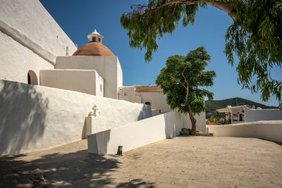 View of historic mediterranean building against clear sky