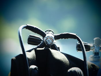 Close-up of diving equipment