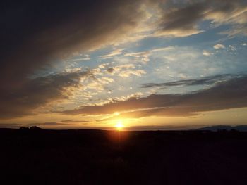 Scenic view of sunset sky