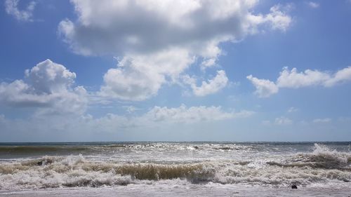 Scenic view of sea against sky