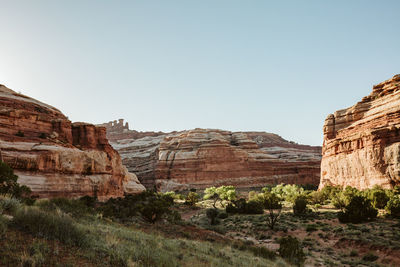 View of rock formations