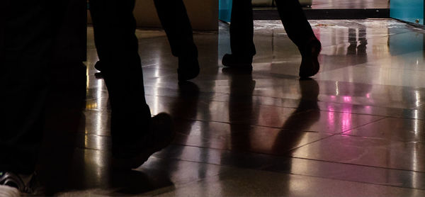 Woman standing on floor