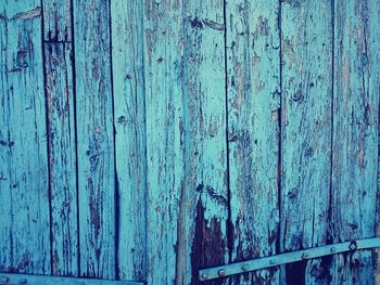 Full frame shot of blue wall