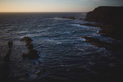 Scenic view of sea against sky