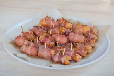 Close-up of meat on plate