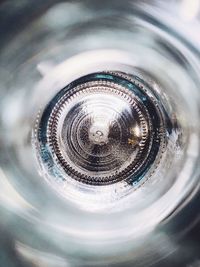 Close-up of glass of bottle