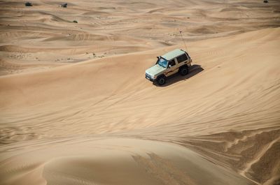 Aerial view of a desert