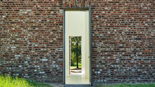 Window on wall of building