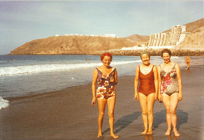 Full length of woman on beach