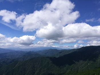 Scenic view of dramatic landscape against sky