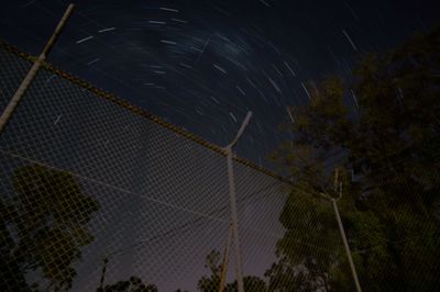 Low angle view of star field against sky at night