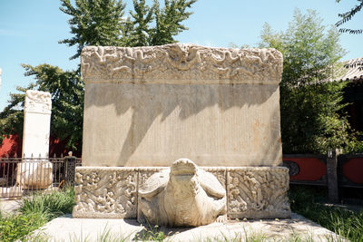 The king kong throne of zhenjue temple in wuta temple, beijing