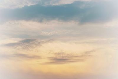 Low angle view of sky during sunset