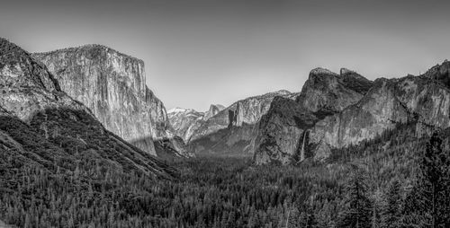 Scenic view of rocky mountains against sky