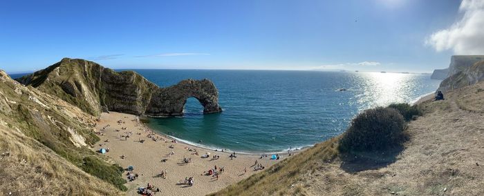 Panoramic view of sea against sky