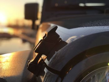 Close-up of vintage car