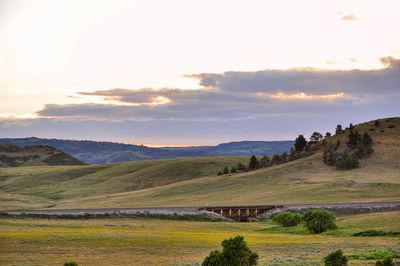 Scenic view of landscape against sky