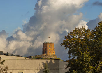 Low angle view of building against sky