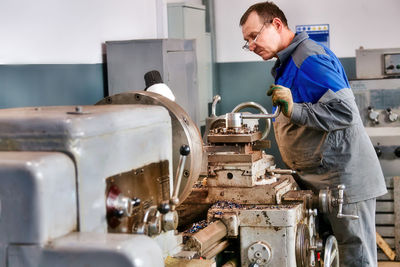 Man working in workshop