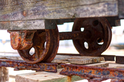 Close-up of rusty metal