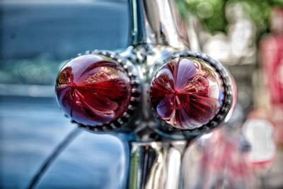 Taillight of vintage car