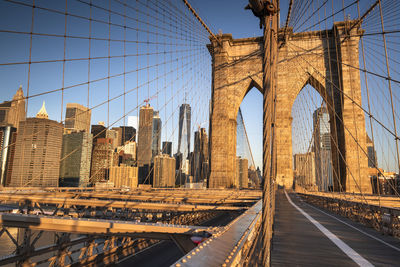 View of suspension bridge