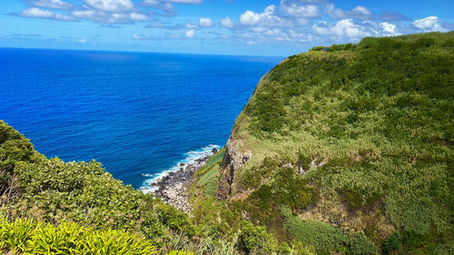 Scenic view of sea against sky